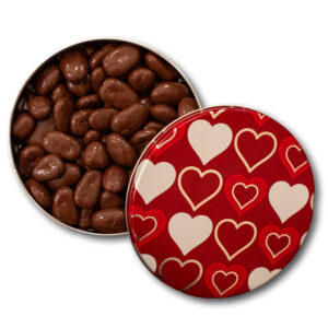 Chocolate Pecan Halves - Valentine's Tin