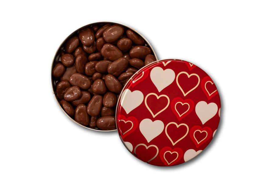 Chocolate Pecan Halves - Valentine's Tin